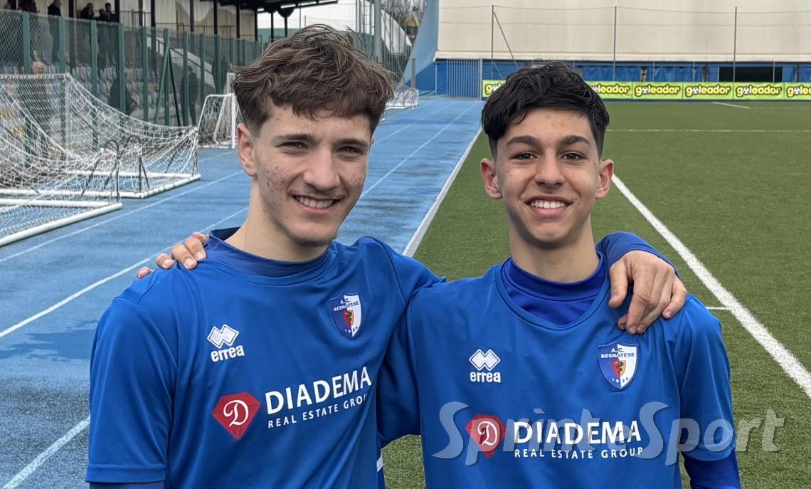 Bertazzo e Bruno, autori dei gol vittoria