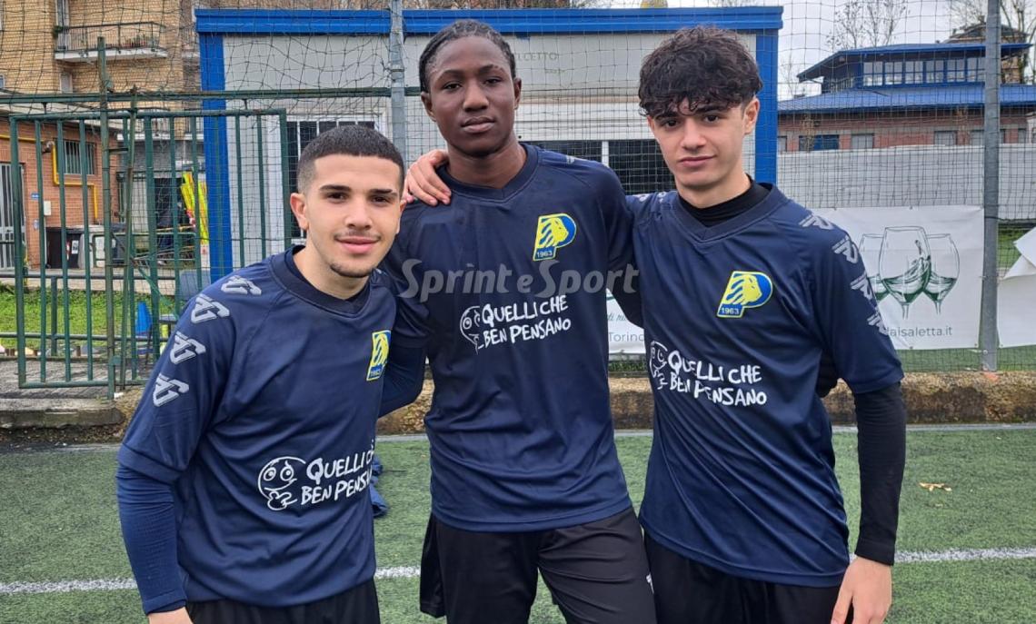 Under 17 Piemonte • I protagonisti del successo gialloblù Antonio Costa, Preysley e Simone Di Lorenzo.