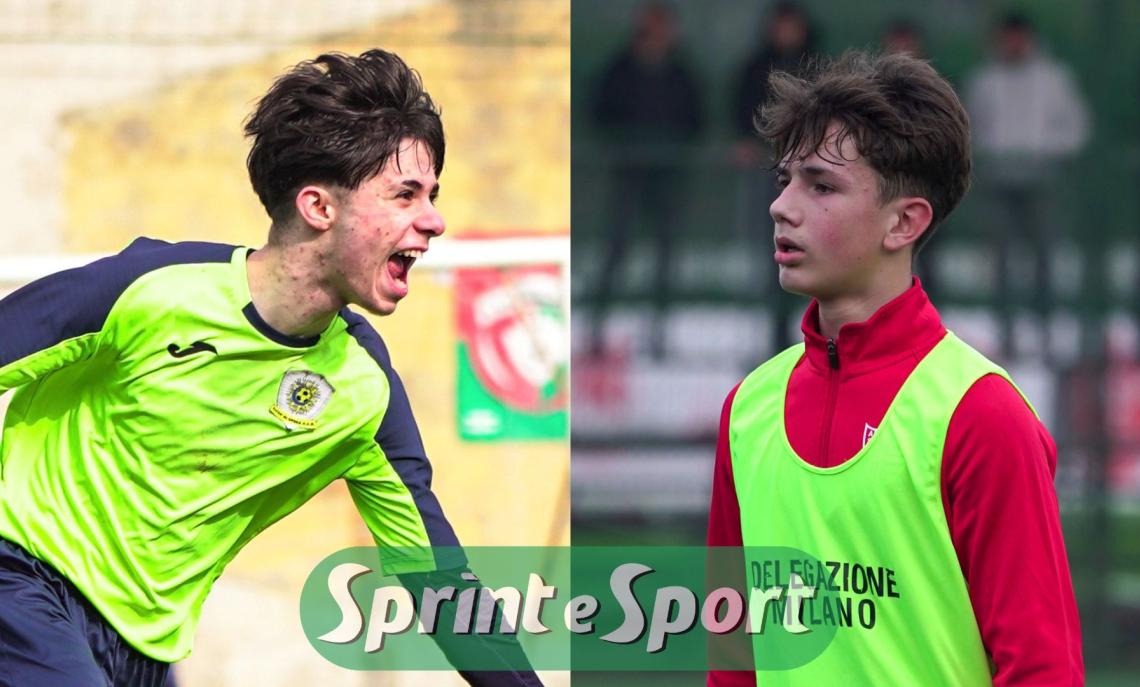 Gaetano Ungaro e Adam Bouih; RAPPRESENTATIVA UNDER 15 MILANO