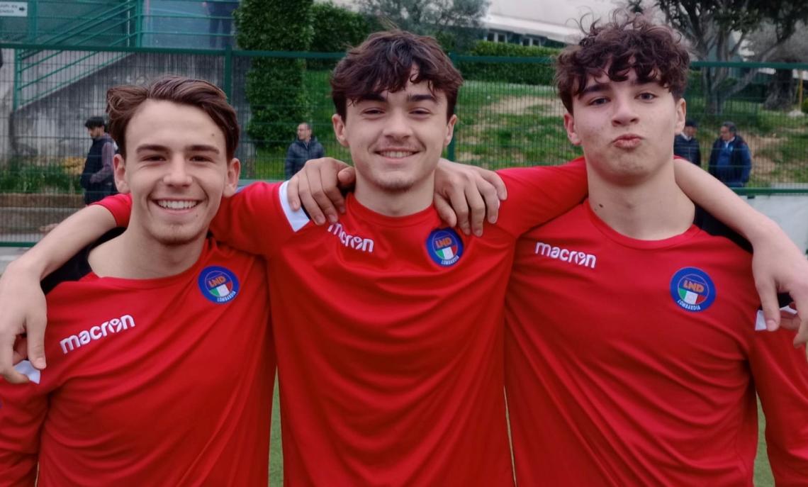 Giulio Zenoni, Alberto Formenti e Luca Ciglioni; BERGAMO UNDER 17