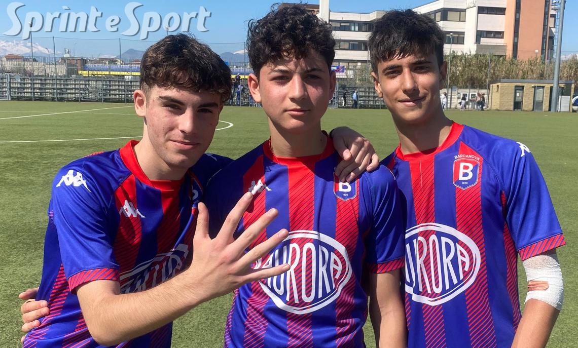 Under 15 Provinciali Piemonte Torino Cit Turin-Barcanova 0-5, i marcatori: Alessio Moio, Gabriele Napolitano e Simone Aniello
