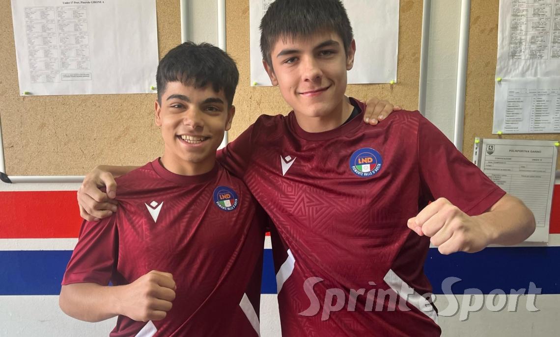 Under 14 Rappresentativa Pinerolo: Alessandro Marino e Jona Danna