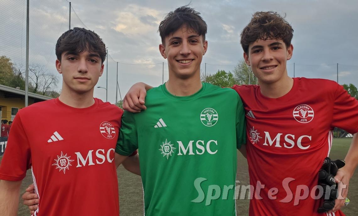 UNDER 16 ÉLITE VARESINA • Alessandro Mistretta, Gabriele Re Depaolini e Filippo Cioli
