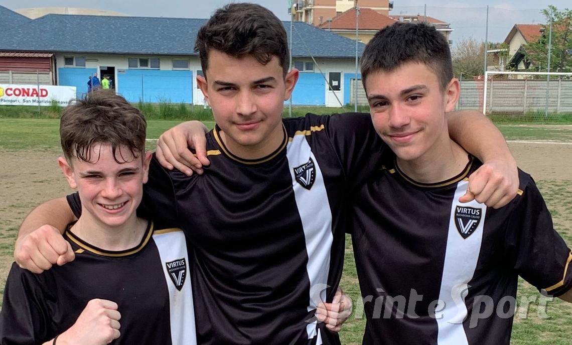 Christian Lupascu, Alessandro Biscuola, Emanuele Moscato San Maurizio-Virtus Accademia 0-3 Ivrea Under 14