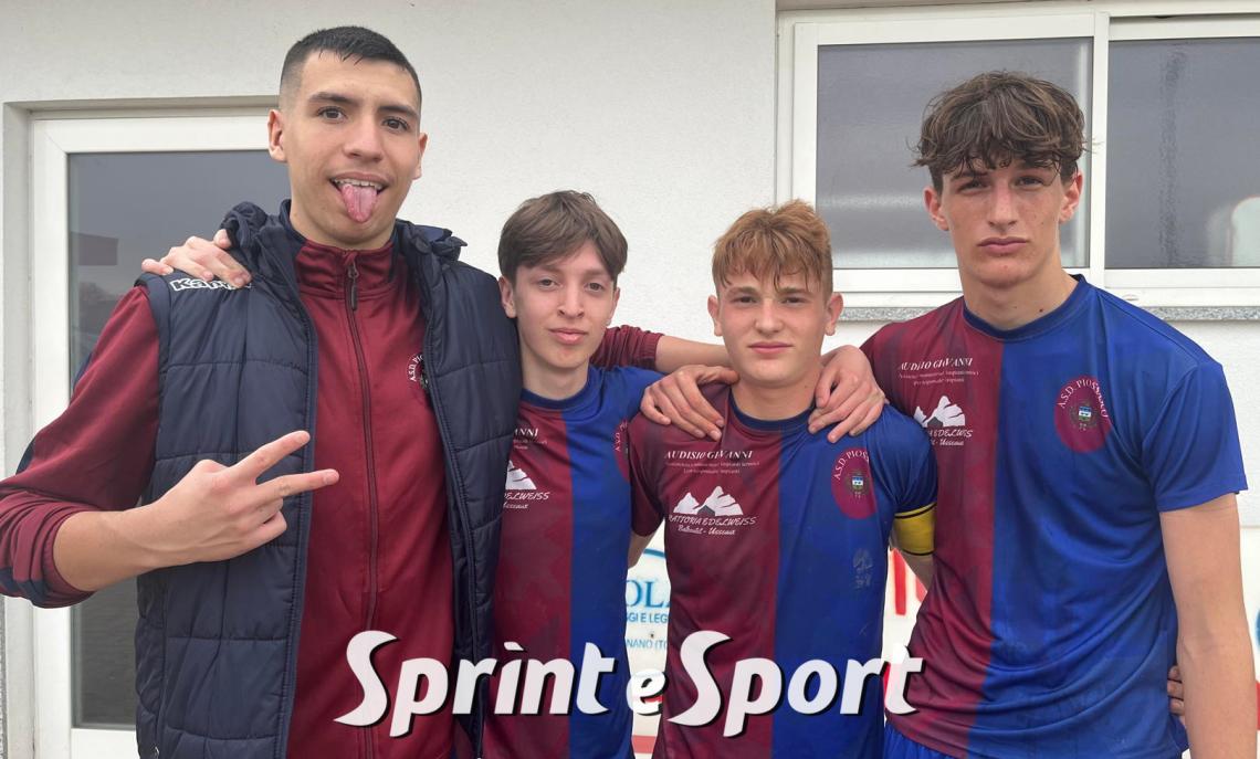 Under 15 Provinciali Pinerolo, Carignano - Piossasco 0-2: Andrea Pavan, Emanuele Balaudo, Luigi Audisio e Mirko Pezzella.