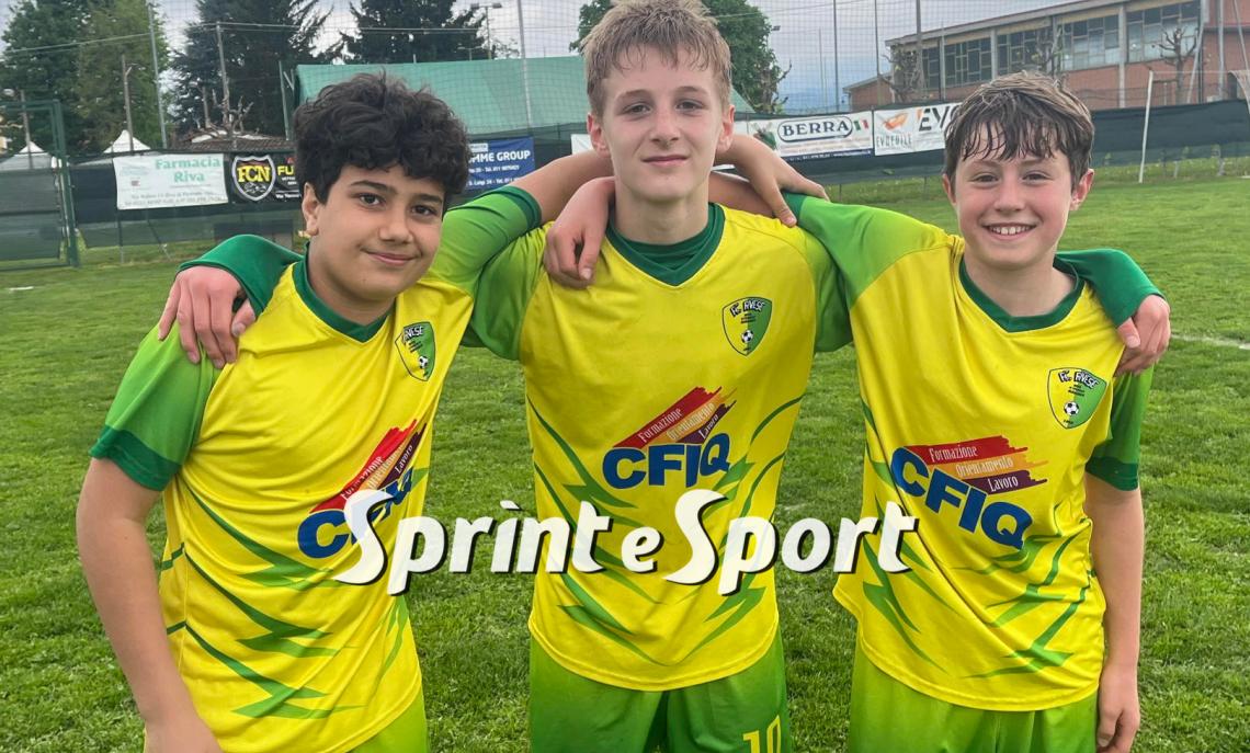 Under 14 Provinciali Pinerolo, RIvese-Scalenghe 5-0: Matteo Manganiello, Victor Cocea, Ilario Caravella.