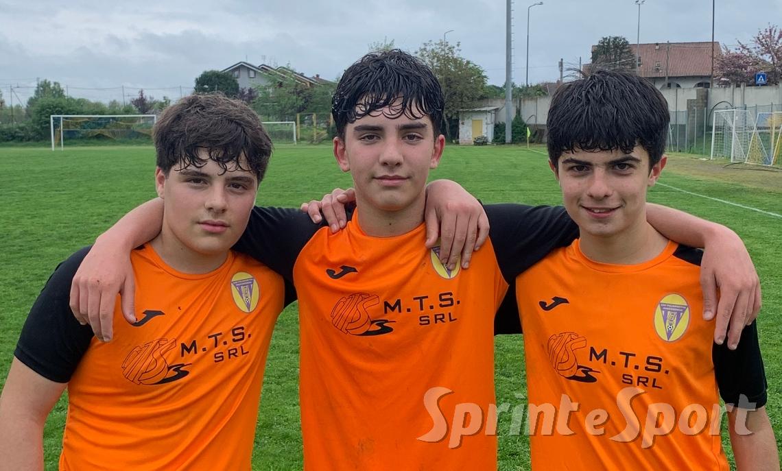 Michael Menniti, Mirko Sgroi, Riccardo Di Fronso Bosconerese San Maurizio 2-0 Ivrea Under 14