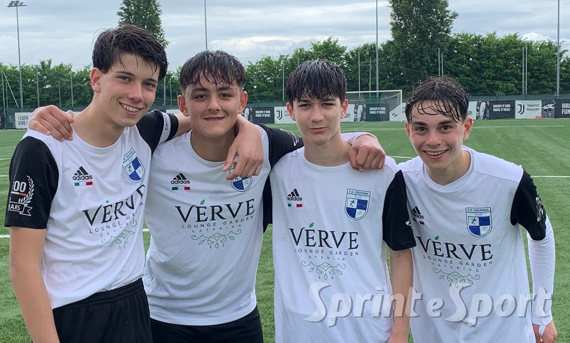 Marco Blom, Simone Pappalardo, Riccardo Molodoi e Mattia Andreano Volpiano-Paradiso 2-0 Torino Under 15