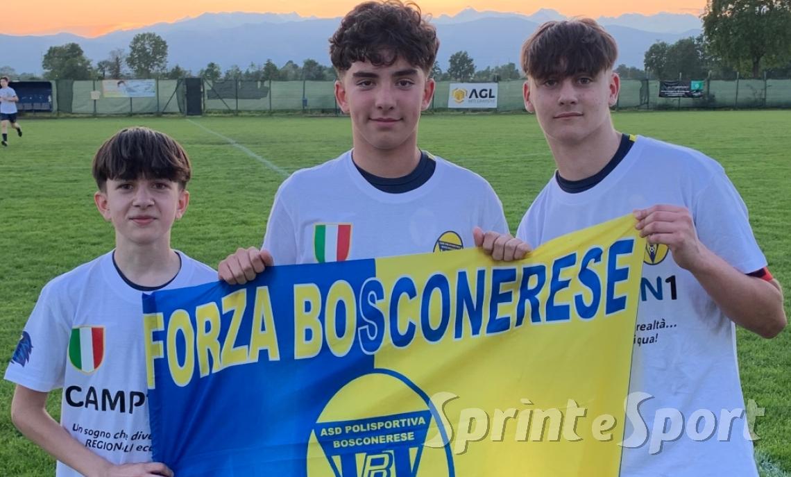 Leonardo Motta, Mirko Sgroi, Christian Bonfiglio Mappanese-Bosconerese 0-8 Ivrea Under 14