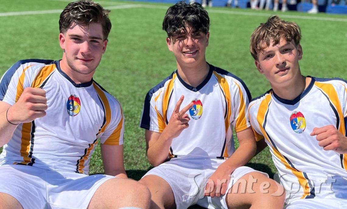 UNDER 16 SEGRATE &bull; Giuseppe Sabatino, Sigismondo Cacace e Federico Quaglia
