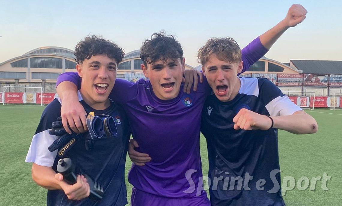 Filippo Pellizzoni, Nicola Rosa e Giacomo Signorello; COMO UNDER 17