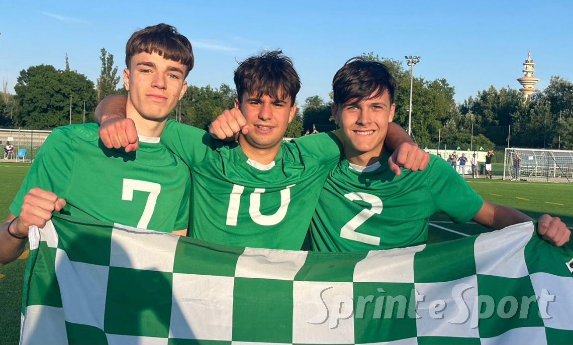Lorenzo Corti, Mattia Toscano e Riccardo Brussa; ROMANO BANCO UNDER 17