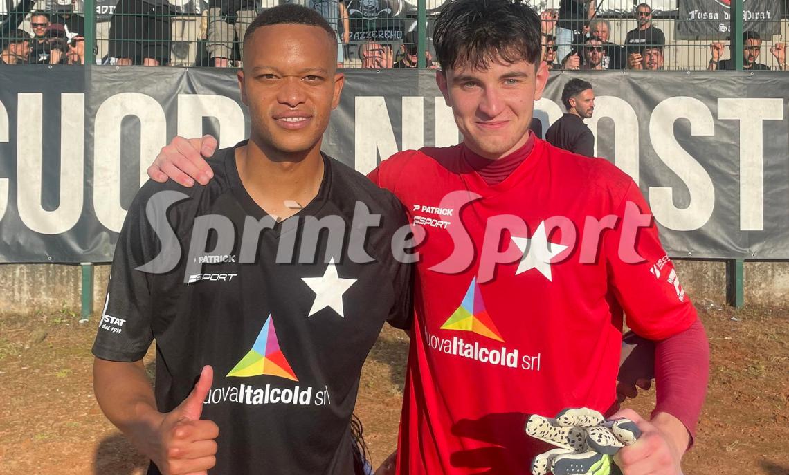 Playoff Promozione Piemonte, Città di Casale - Arquatese 1-0, Kevin Rodriguez  e Pietro Giarolo, autori rispettivamente del gol vittoria e delle parate che tengono a galla i nerostellati.