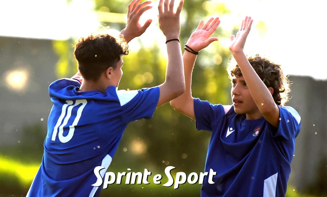 Under 14 Torneo delle Province, un'esultanza della Rappresentativa Torino B nella gara con Asti