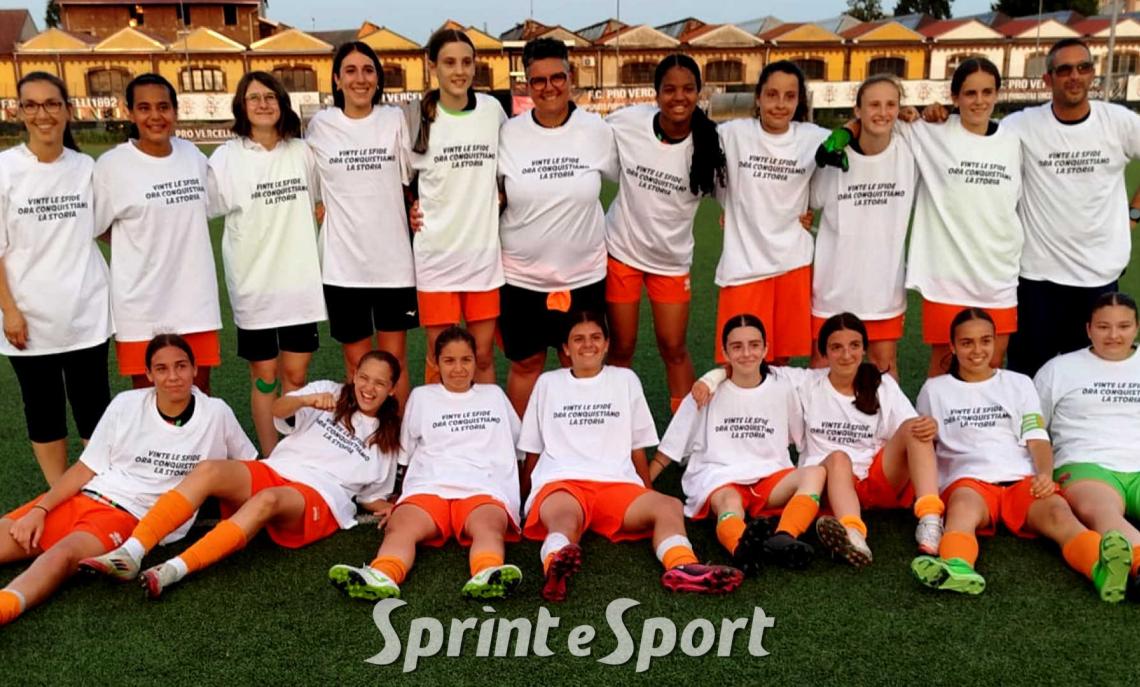 Under 15 Femminile, il Venaria con le magliette per celebrare il passaggio alla finalissima