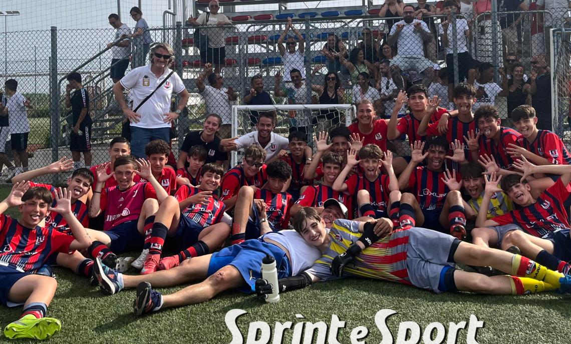 Under 14 Play Off Garino-San Giorgio To 3-2: l'esultanza  dei ragazzi dopo lo strepitoso anno