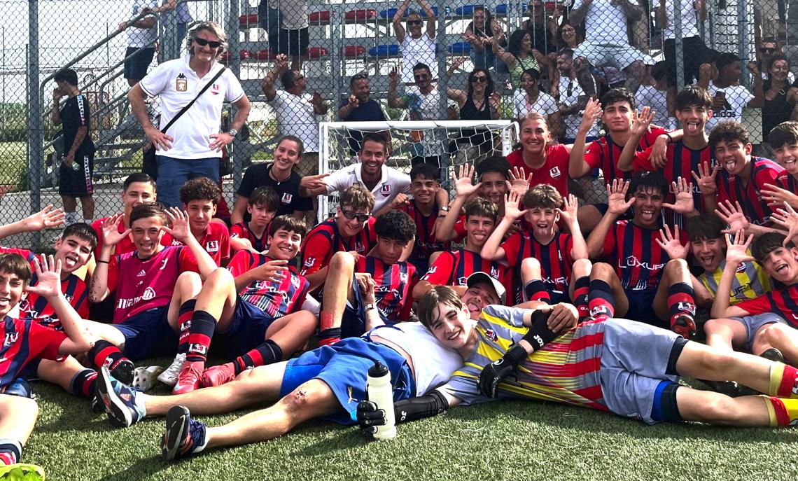 Under 14, l'esultanza del Garino, promosso ai Regionali già dalla scorsa settimana