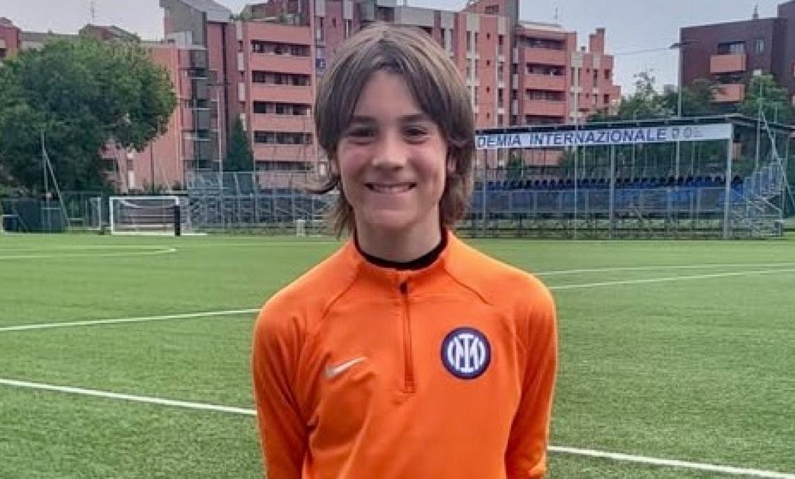 ALAN GIOVANNELLI, durante un allenamento con l'Inter