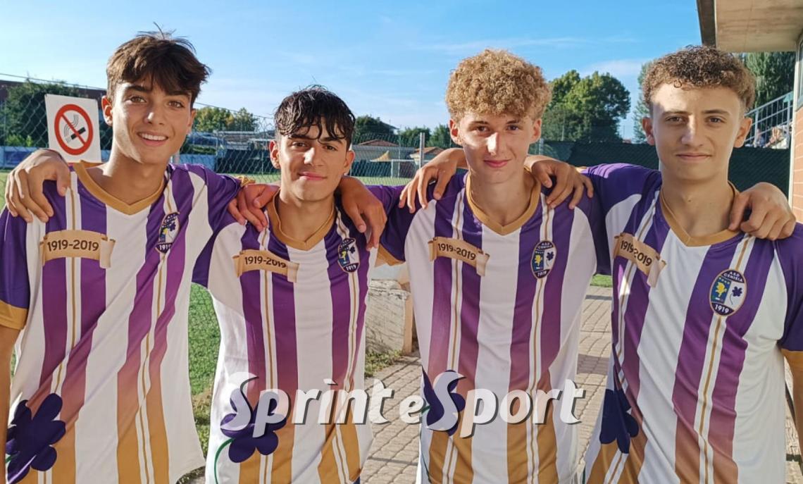 Grand Slam under 16 la foto dei quattro protagonisti del Cenisia