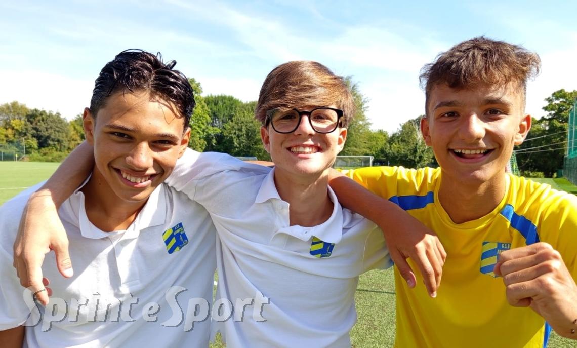 UNDER 15 AFFORESE • Alessandro Rinaldi, Gabriele Meini e Gabriele Siciliano