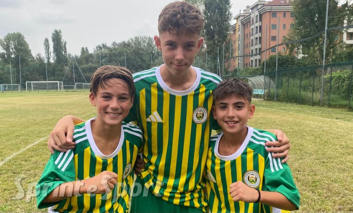 Mattia Grida, Federico Fusari e Daniele Borruso &bull; SANGIULIANO CITY UNDER 14
