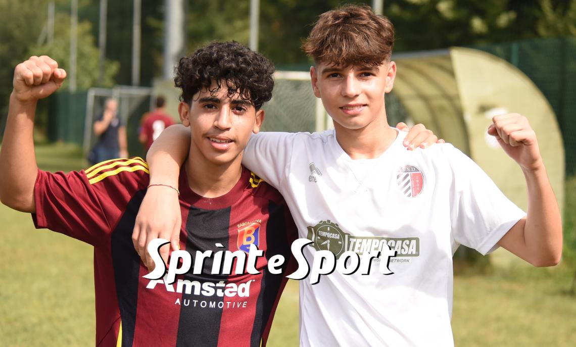 Under 15 Regionali, Girone B: Rivarolese-Barcanova 1-1, gli autori dei due gol Essam Miladi e Matteo Mezzina (foto Cassarà)