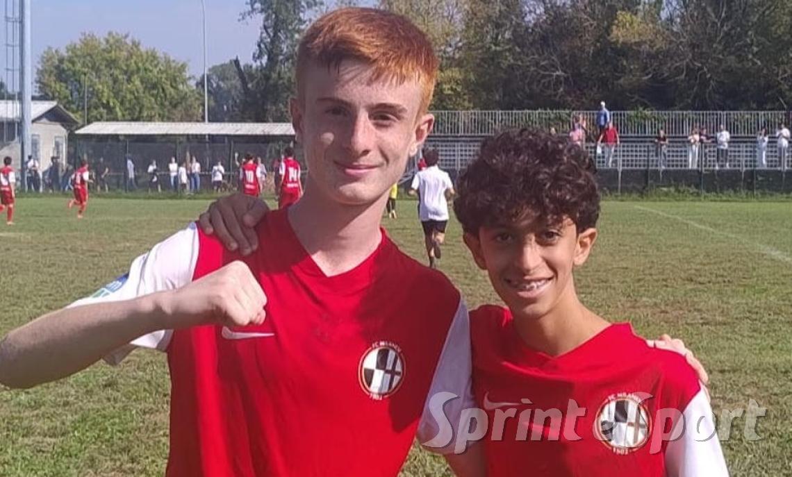 Michelon e Alrawashdeh ; FC MILANESE UNDER 14