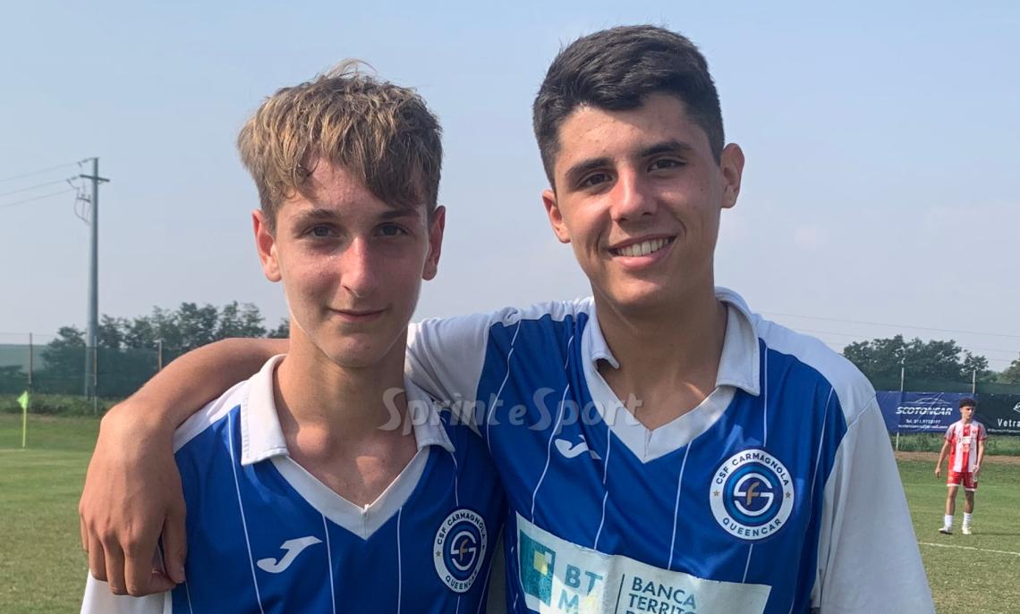 Under 17 Piemonte • Carmagnola - Cuneo 5-0, Enrico Momi e Diego Candellero.