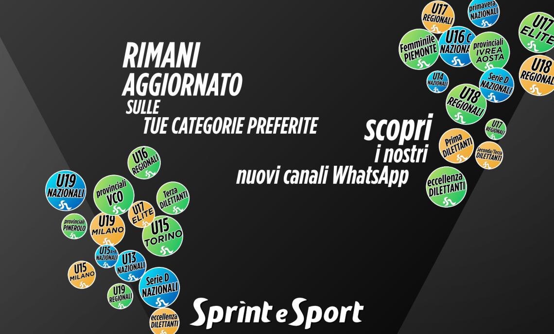 Arrivano i canali WhatsApp di Sprint e Sport! Resta aggiornato sui tuoi campionati come mai prima d'ora