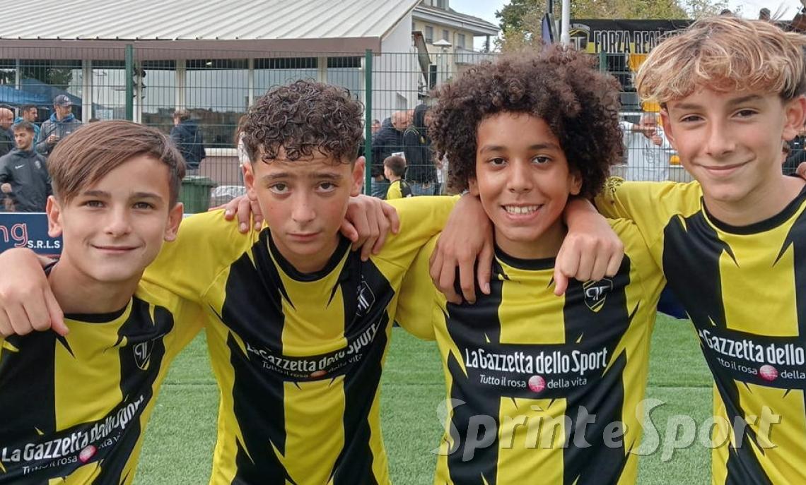 Barbieri, Suppa, Panetta e Raccampo; REAL TREZZANO UNDER 14