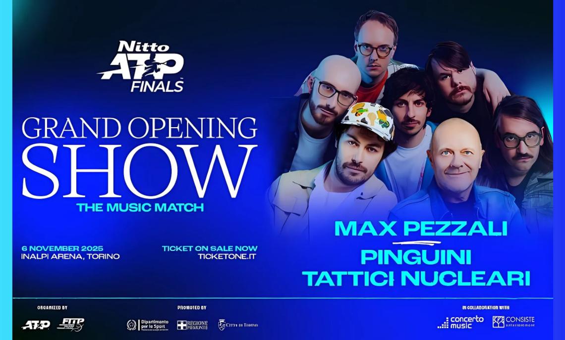 Nitto ATP Finals 2025: Grand Opening Show e Fan Village al via a Torino