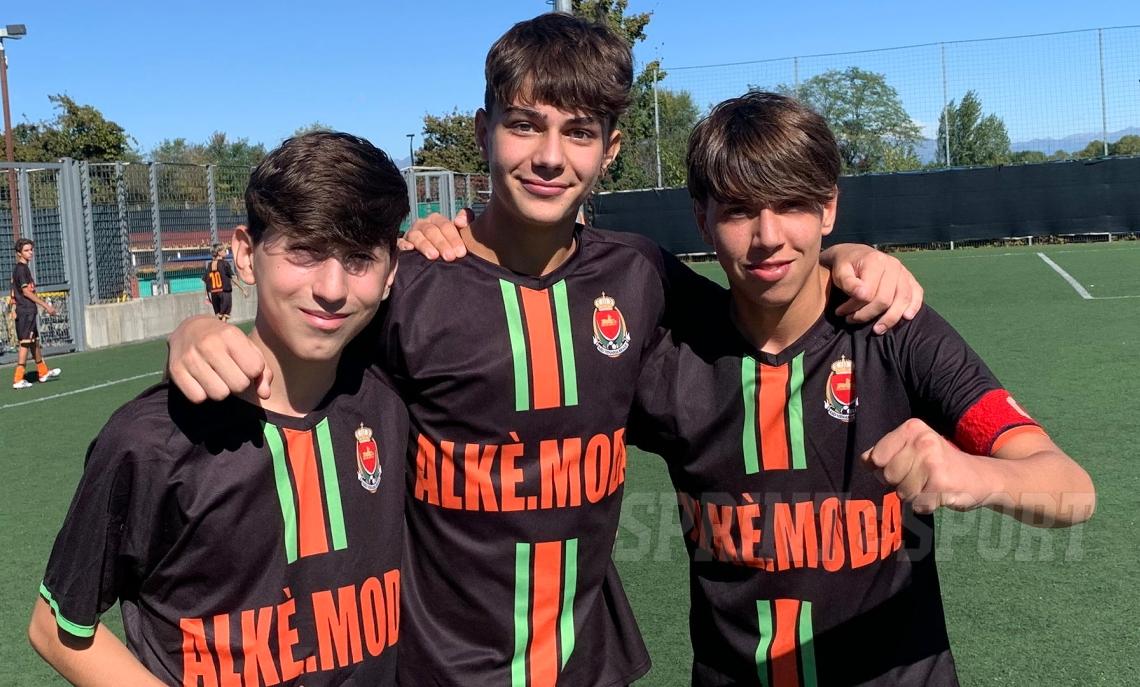 Nicolò Mannarino, Riccardo Sio, RIccrado Borgese Venaria San Gallo 3-2 Under 15 Torino