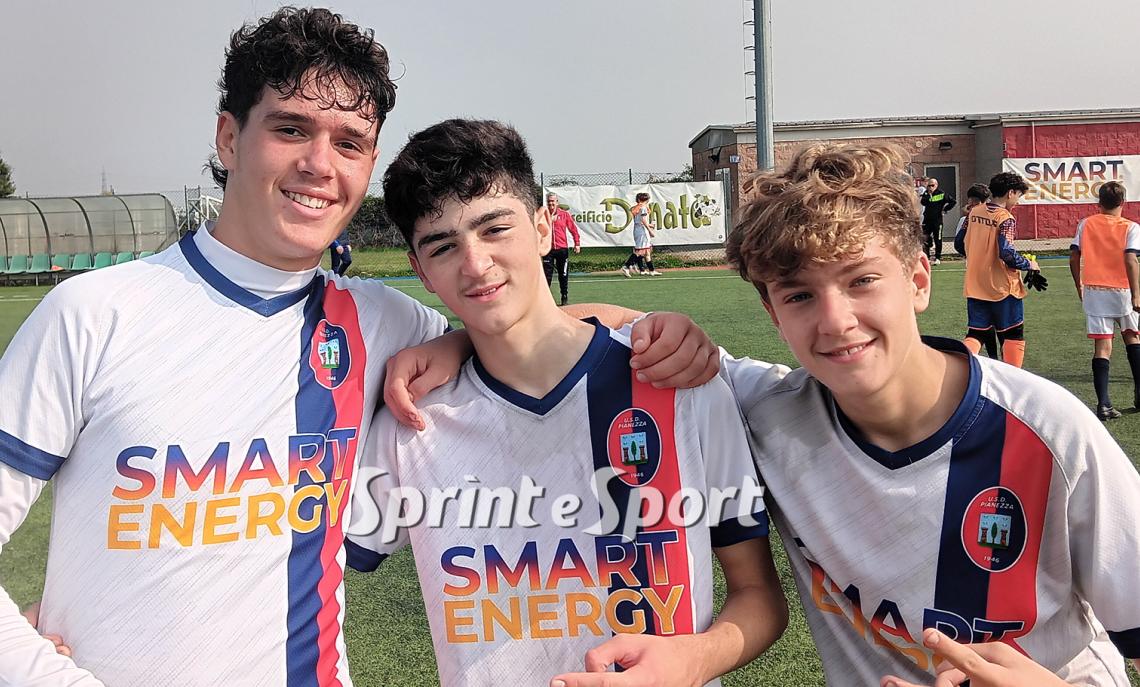 Under 15 Provinciali Torino Pianezza-Beiborg 2-1: i protagonisti del match Marco Mangiatordi, Matteo Mozzato e Andrea Ianora