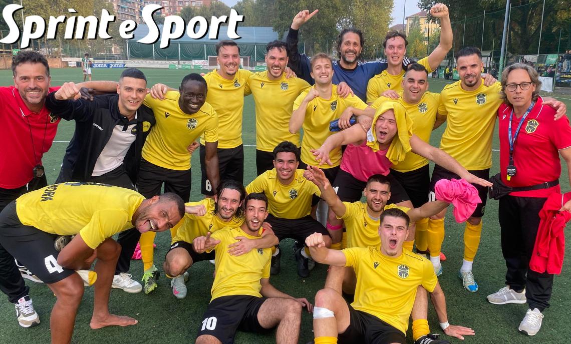 Terza Categoria Piemonte, MDN Sport-Brandizzo 1-0, la festa dei giocatori del MDN