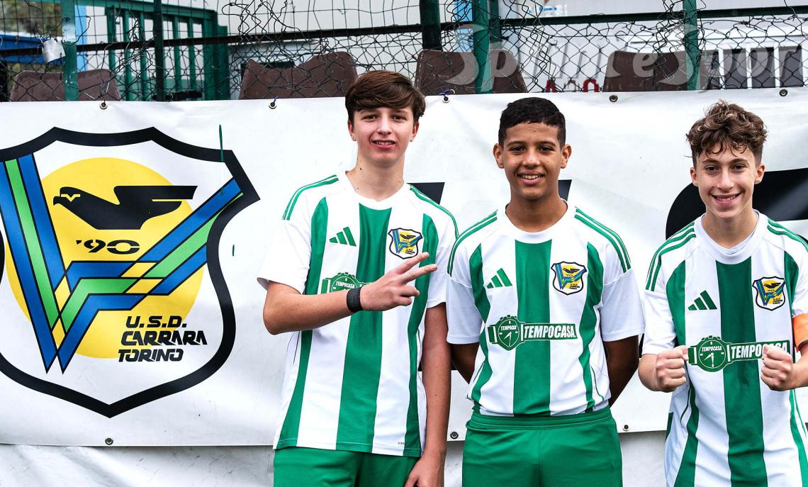 Regionali Piemonte Under 15 Girone C, Carrara-Pro Collegno 2-1, I migliori in campo: (da sinistra) Davide Ghiurcuta, Yassin Ferjani e Mattia Duò. Foto di Luigi Bardella