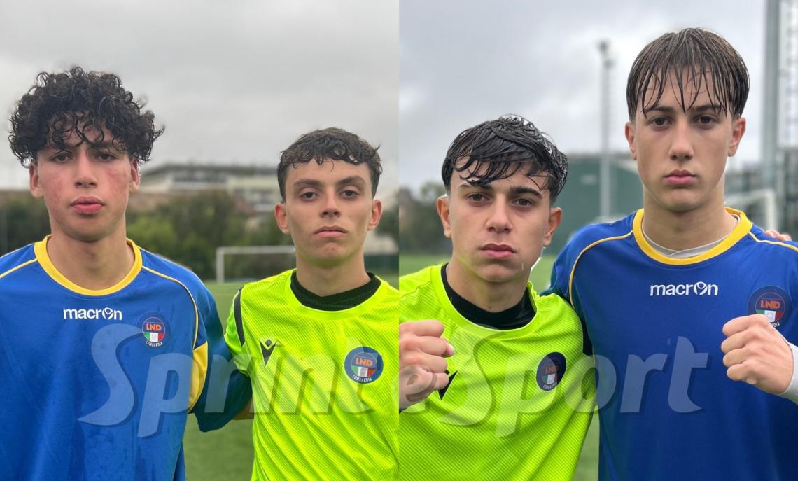 Crimo e Vattioni a sinistra; Mellace e Arnoldi a destra