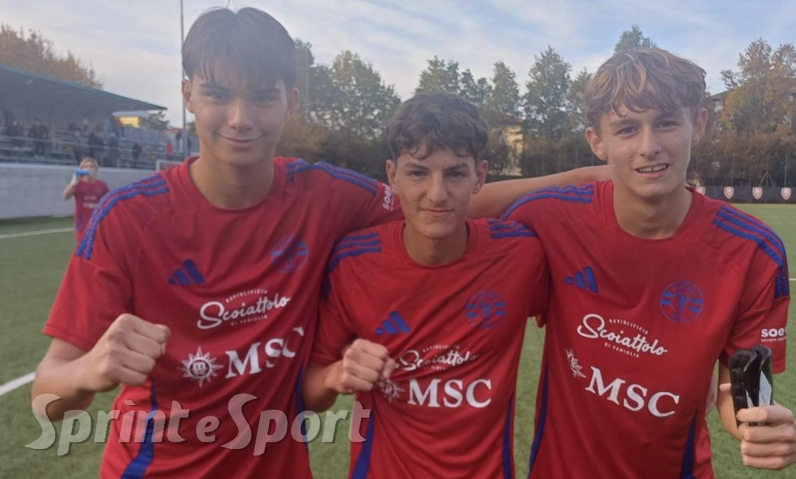UNDER 19 NAZIONALE VARESINA • Filippo Martinoia, Alessandro Tassani e Matteo Grassi