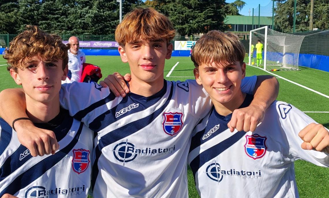 UNDER 15 ÉLITE VIRTUS CISERANO BERGAMO • Edoardo Orlandi, Leonardo Rota e Daniele Morreale