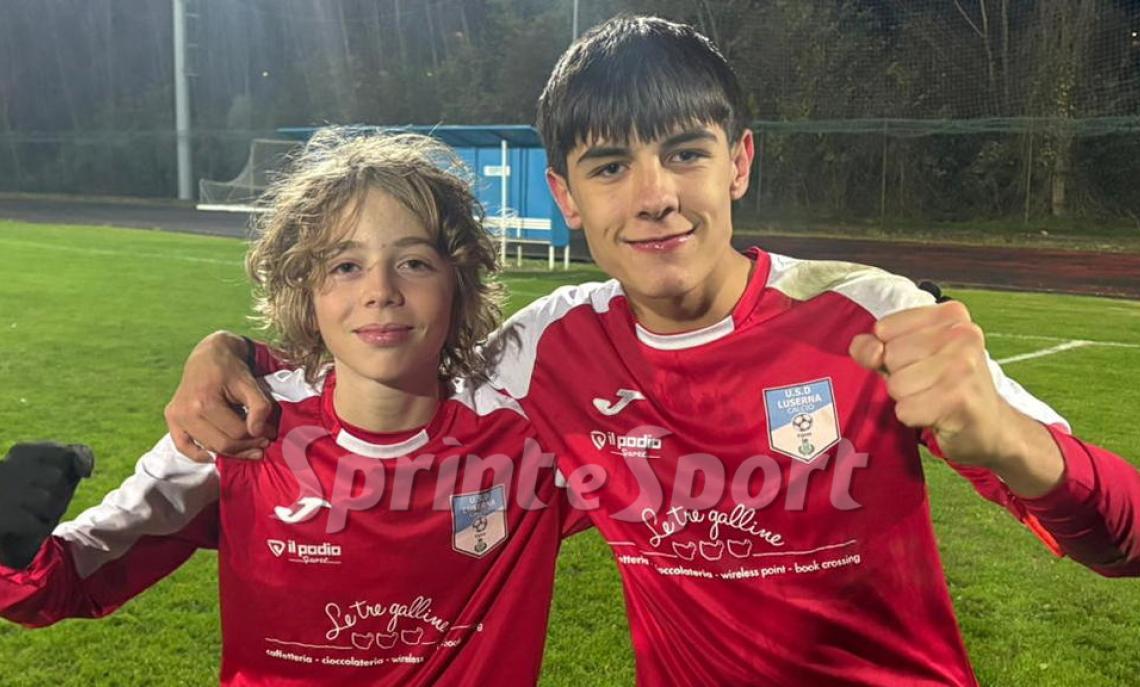 Under 15 Provinciali Pinerolo Luserna-San Secondo 2-1: Gabriele Brunofranco e Jona Danna