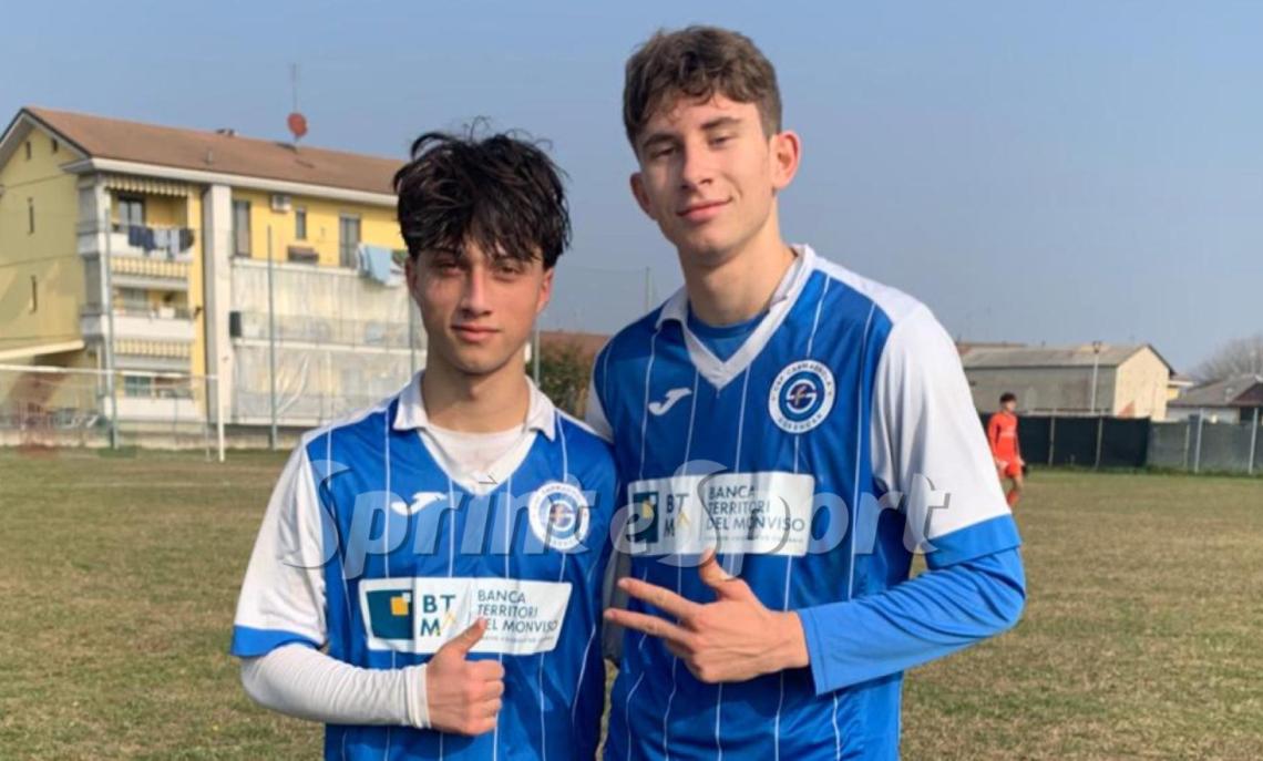 Under 17 Piemonte &bull; Carmagnola - Cheraschese 3-1, Gioele Capella e Matteo Bono.