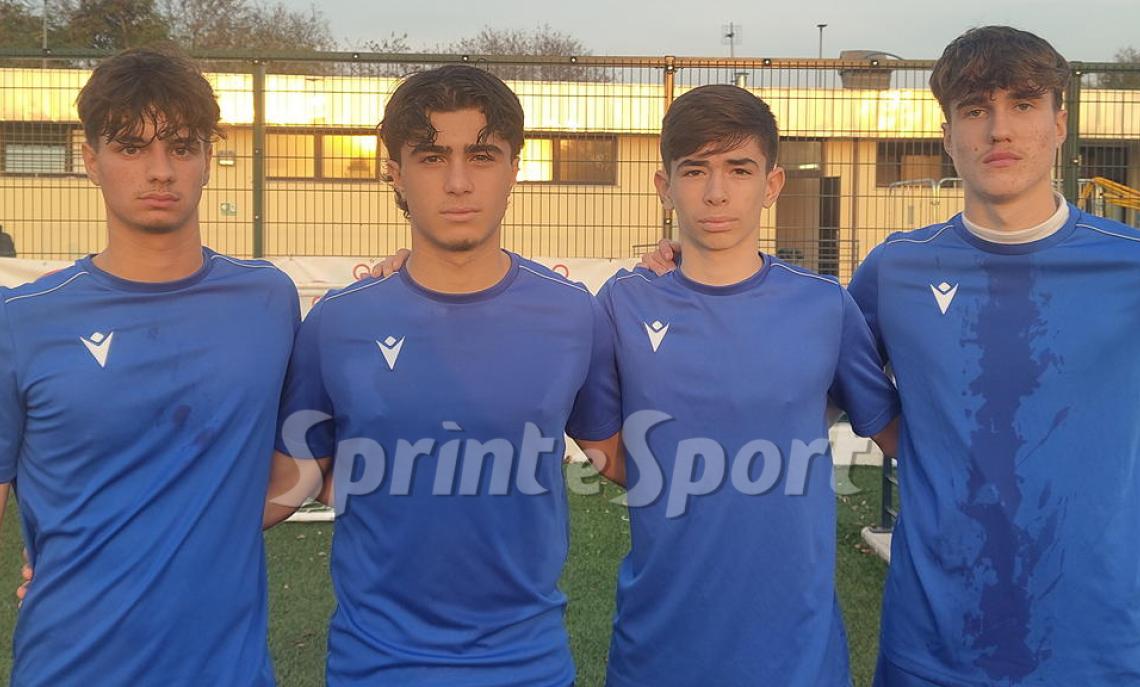 Under 17 Piemonte &bull; Massimo Bogogna (Borgomanero), Francesco Pomero (Volpiano Pianese), Lorenzo Perardi (Lucento) e Alessio Lupascu (Sisport).