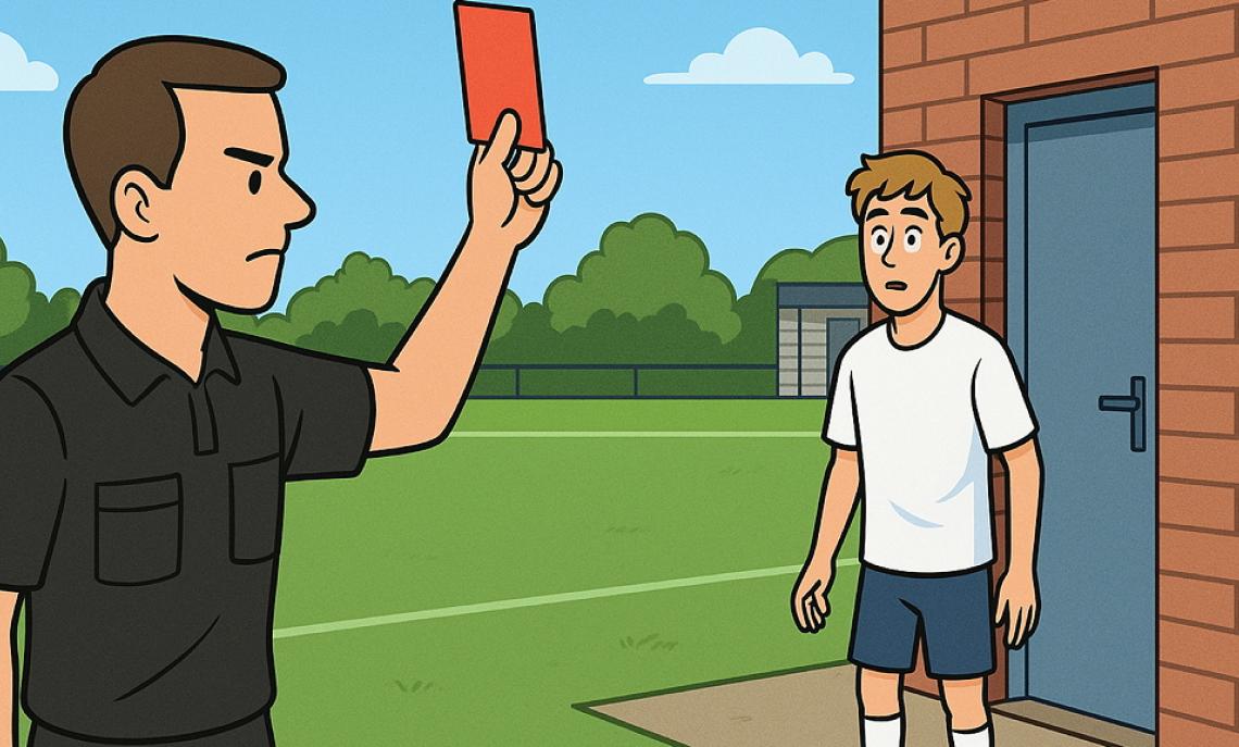 Si prende dieci giornate di squalifica, ma lui era gi&agrave; sotto la doccia! Clamoroso scambio di persona sul referto 