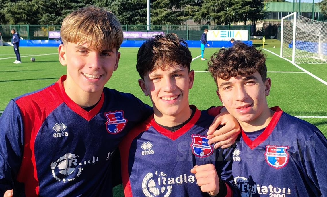 UNDER 15 ÉLITE VIRTUS CISERANO BERGAMO • Daniele Morreale, Tommaso Cristini e Christian Tofanelli