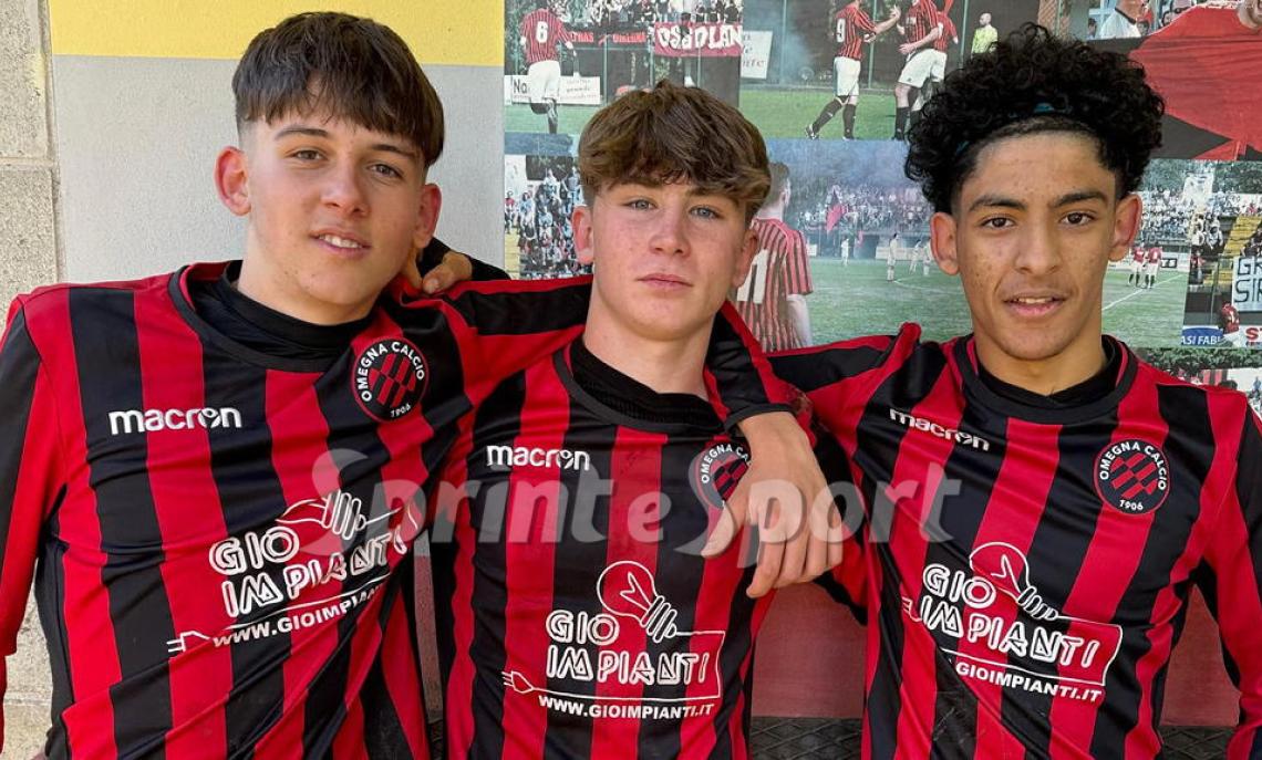 Under 17- Omegna-Gattinara - I marcatori Cerini, Donghi e El Bahraoui