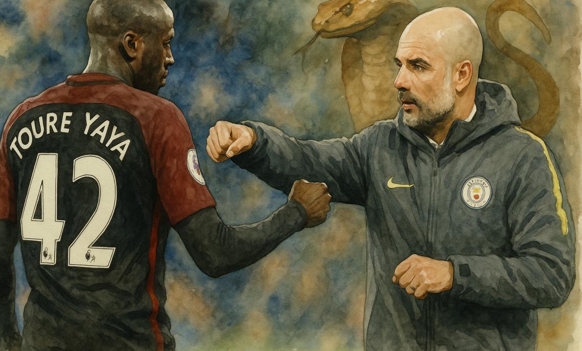 Yaya Touré su Guardiola: “Quando lo guardo non vedo un uomo, vedo un serpente”