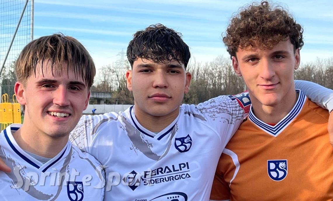 Zulberti, Leporini e Damioli dell'Union Brescia