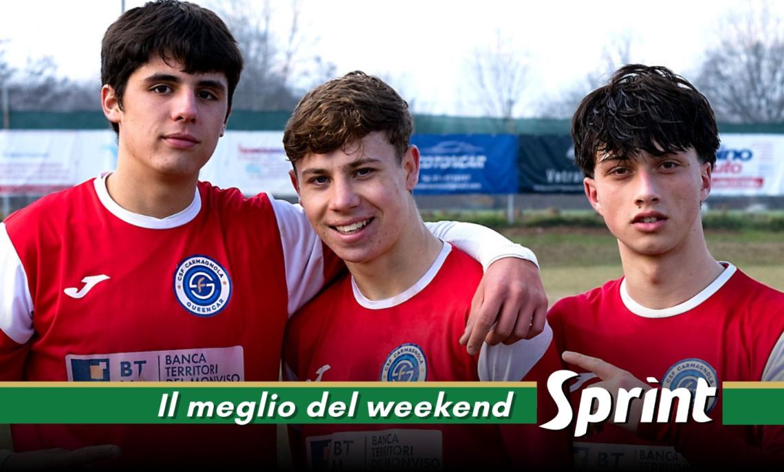 Under 17 Piemonte • I protagonisti del Carmagnola Campione d'Inverno: Diego Candellero, Andrea Elia e Gioele Capella 
