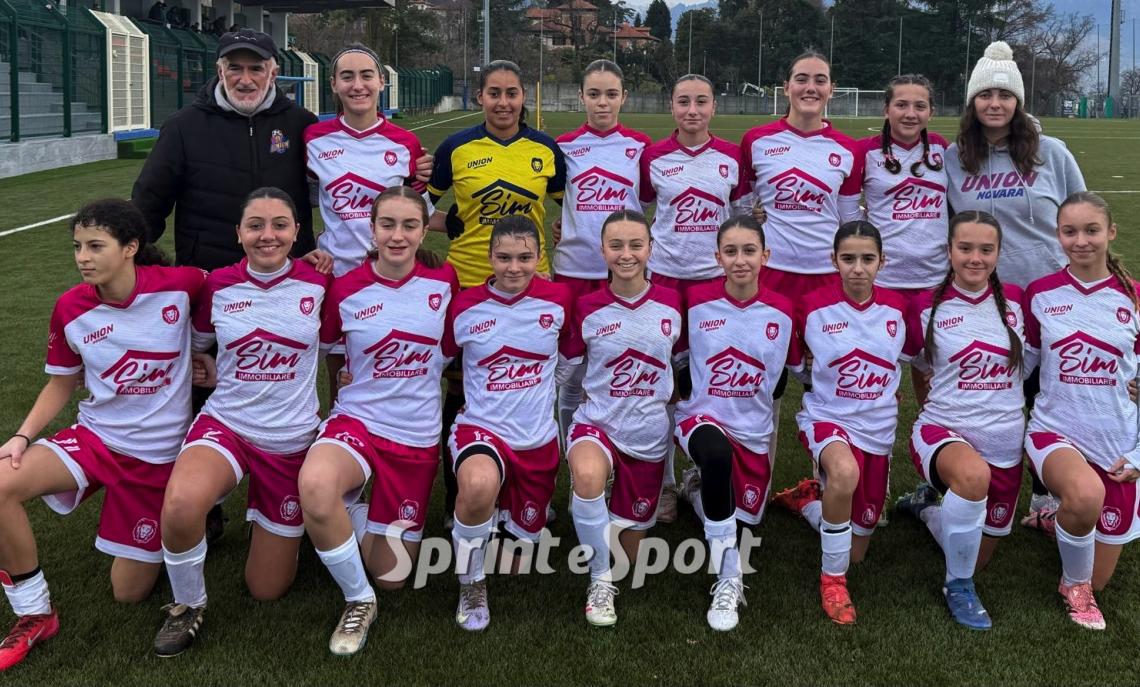 REGIONALI PIEMONTE: In foto l'Union Novara, prima classificata del proprio girone in Under 15