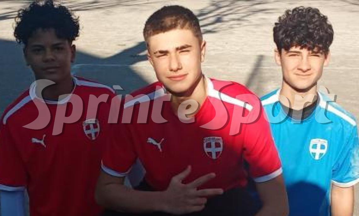 Zeiad El Tabakh, Daniele Panunzi e Davide Basile &bull; CLUB MILANO UNDER 15