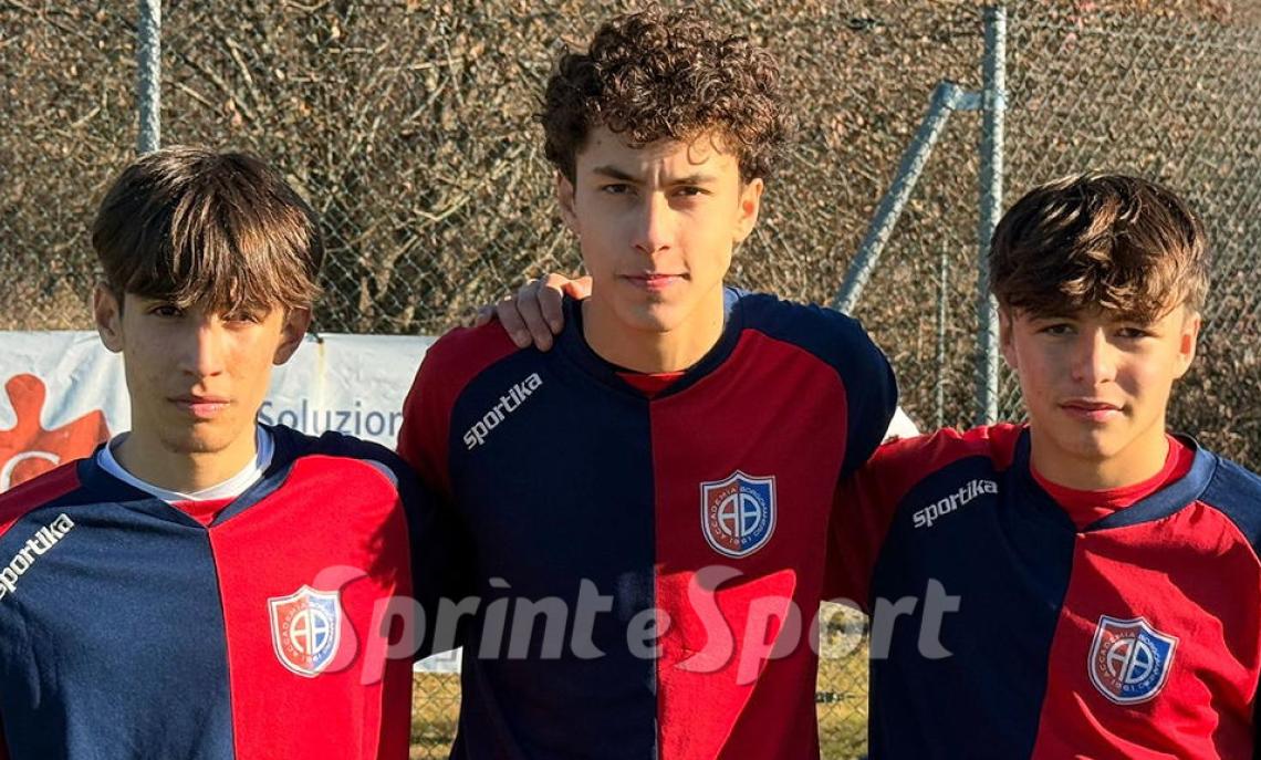Regionali Piemonte Under 17 Accademia Borgomanero - Alessandria 3-1 &bull; Gioele Zaretti, Federico Pisani e Mattia Guidetti